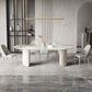 Stone Dining Table Contemporary Style Oval Dining Site Table for Home