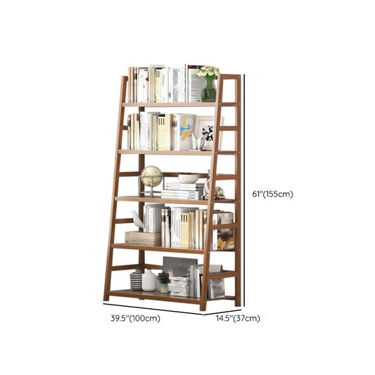 Modern Open Back Ladder boekenplank Engineered houten boekenkast met planken
