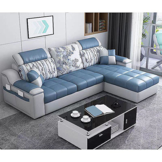 82.68"L x 57.09"W x 35.43"H Sloped Arm Sofa Cushion Back Sectionals with Storage Clearhalo 'furn' 'furn_sectionals' 'Furniture' 'furniture_sectionals' 'Living Room Furniture' 'Sectionals' 1200x1200_c9e0b4ff-119a-4ba1-8ac3-2eceefe83ab6