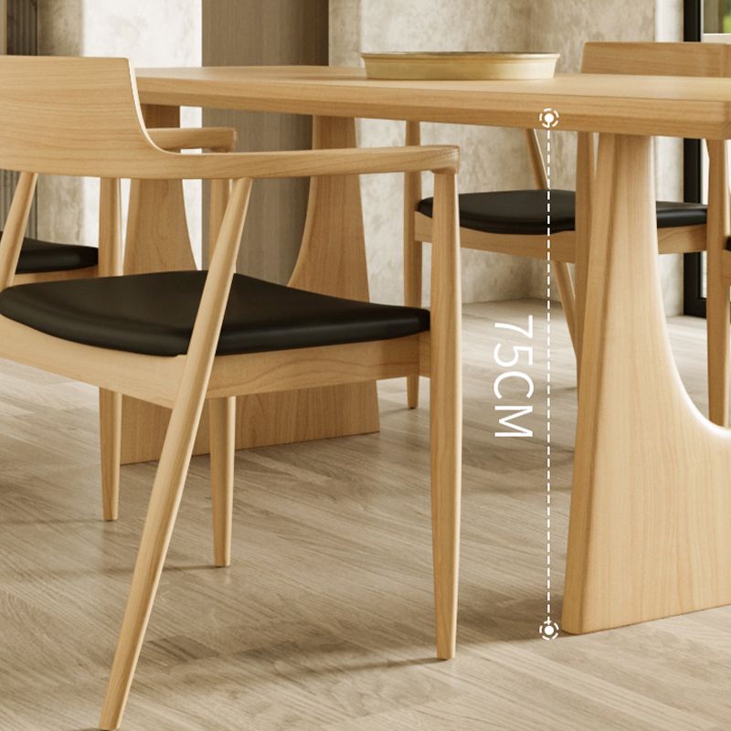 Modern 1/2/4/5 Pieces Dining Set Rectangle Pine Wood Dining Table for Dining Room Clearhalo 'Dining Room Sets' 'Dining Tables & Seating' 'dining_room_set' 'furn' 'furn_dining_room_set' 'Furniture' 'furniture_dining_room_set' 'Kitchen & Dining Furniture' 1200x1200_c9e2242a-5bcd-4432-bb50-edf07447b4cf