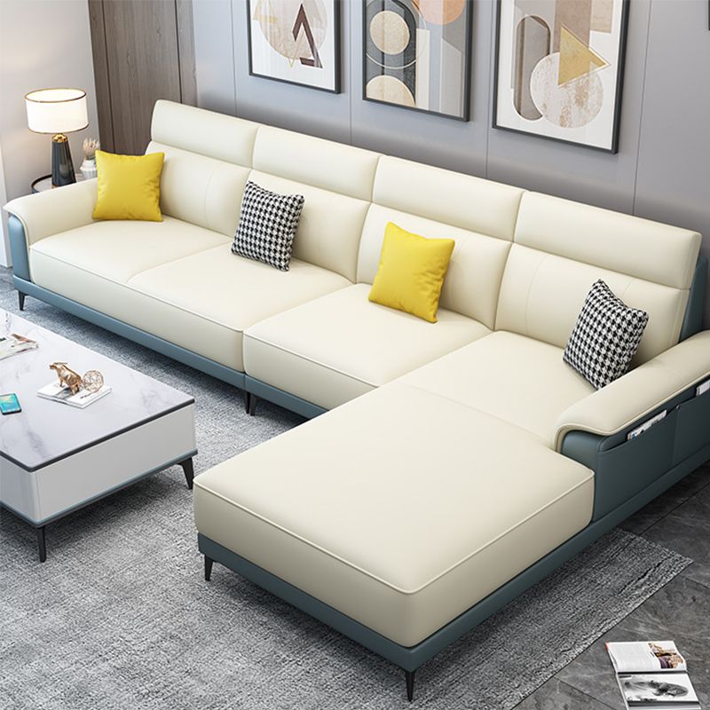 Presentatore sezionale con cuscino posteriore e braccio top per cuscino per il roo vivente