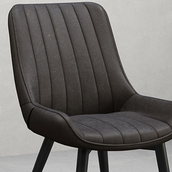 Modern Style Upholstered Armless Dining Chairs Solid Back Side Chairs for Home Use Clearhalo ' kitchen&dining_furn' 'Dining Chairs' 'Dining Tables & Seating' 'dining_chair' 'furn' 'furn_dining_chair' 'Furniture' 'furniture_dining_chair' 'Kitchen & Dining Furniture' 'kitchen' 1200x1200_c9e30595-9af8-4255-a19d-b78c20bdbd17