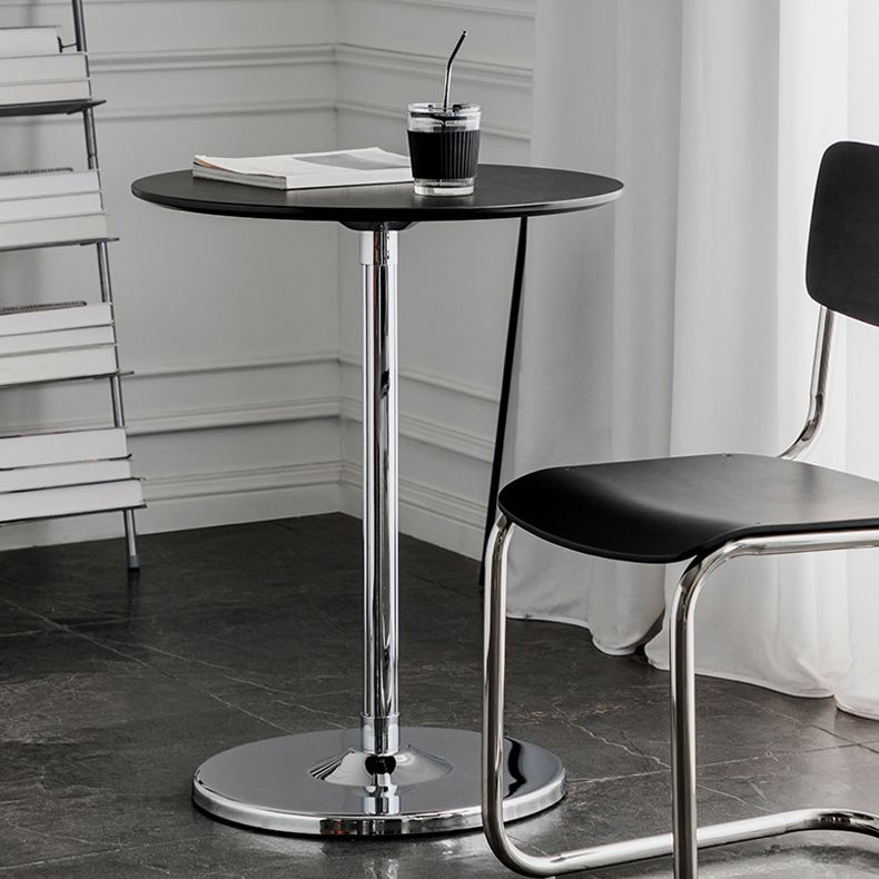 Tavolo da goccia di piedistallo contemporaneo tavolo laterale rotondo per soggiorno