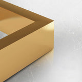 Slate Single Coffee Table Frame Round Coffee Table for Living Room