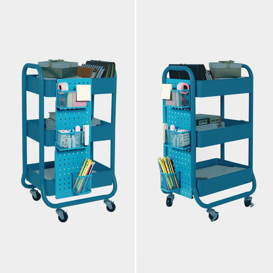 Scandinavische stijl boekenkast met casters boekenplank voor thuis en kantoor