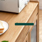 Display scandinavo stand olio in vetro in vetro a buffet mobile a buffet con porte per soggiorno