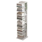 13.78"W Bookshelf Contemporary Style Bookcase for Home and Office