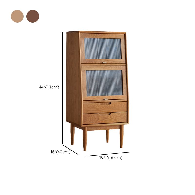 Water Resistant Storage Cabinet Solid Wood Glass Paned Cabinet Clearhalo 'Cabinets & Chests' 'cabinets_chests' 'furn' 'furn_cabinets_chests' 'Furniture' 'Living Room Furniture' 1200x1200_c9e64cae-df1e-498d-a628-7367bc8fbecf