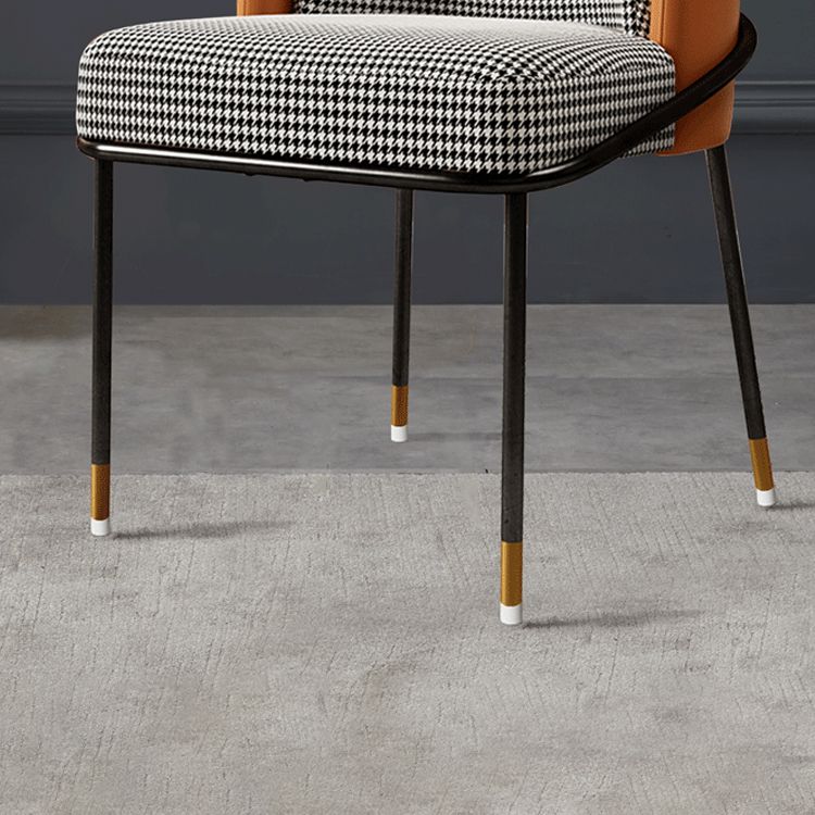 Glam Metal Dining Chair Upholstered Dining Side Armless Chair for Restaurant Use Clearhalo ' kitchen&dining_furn' 'Dining Chairs' 'Dining Tables & Seating' 'dining_chair' 'furn' 'furn_dining_chair' 'Furniture' 'furniture_dining_chair' 'Kitchen & Dining Furniture' 'kitchen' 1200x1200_c9e65c0c-1446-42b1-b4a0-918d7664c7bf