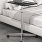 Escritorio de pie de madera artificial con ruedas de ruedas de ruedas para dormitorio para dormitorio