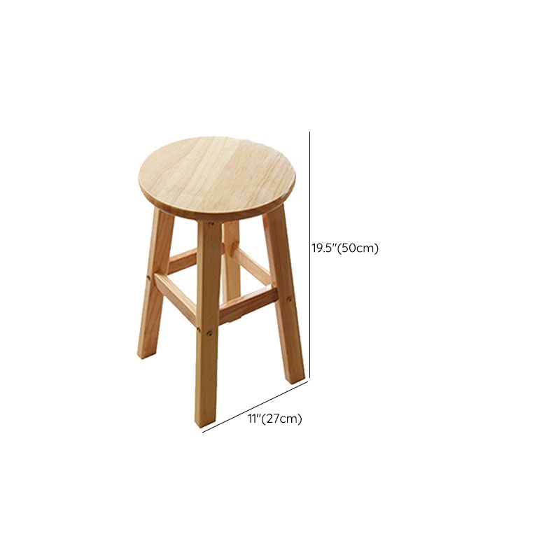 Light Wood Finish Counter & Bar Stools Modern Indoor Stools with 4 Legs Clearhalo 'Bar Furniture' 'Bar Stools' 'bar_stools' 'furn' 'furn_bar_stools' 'Furniture' 'Kitchen & Dining Furniture' 1200x1200_c9ed2aab-edbb-406d-977f-b7961f001497