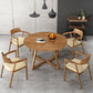 Modern Style Round Solid Wood Dining Set 1/2/4/5 Pieces Dining Set for Dining Areas Clearhalo 'Dining Room Sets' 'Dining Tables & Seating' 'dining_room_set' 'furn' 'furn_dining_room_set' 'Furniture' 'Kitchen & Dining Furniture' 1200x1200_c9ef56bc-ca39-4420-9d37-677c794981a0