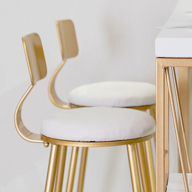 glam1/2/3ピースバーテーブルセット長方形のカウンターテーブルは、家のための高いスツールを備えています