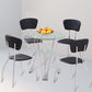 Modern Style Glass Kitchen Dining Table Round Table with Metal Base for Home Clearhalo ' dining_table' 'Dining Tables & Seating' 'Dining Tables' 'furn' 'furn_dining_table' 'Furniture' 'furniture_dining_table' 'Kitchen & Dining Furniture' 'kitchen&dining_furn' 'kitchen' 'kitchen_dining_table' 1200x1200_c9f22a02-3a8d-4e83-b1f7-55ff5ab5ebf1