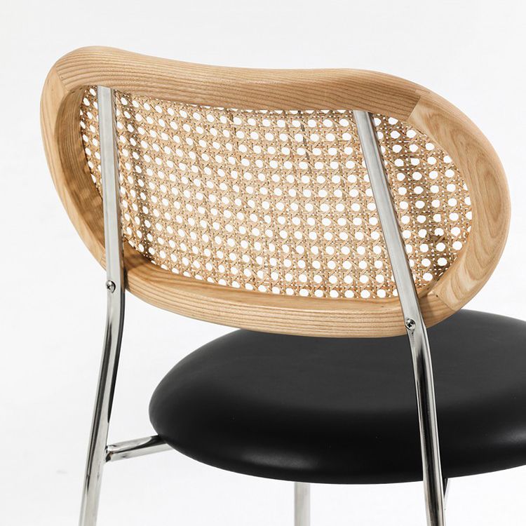 PU Leather Contemporary Side Chair Open Back Dining Chair for Dining Room Clearhalo 'Dining Chairs' 'Dining Tables & Seating' 'dining_chair' 'furn' 'furn_dining_chair' 'Furniture' 'furniture_dining_chair' 'Kitchen & Dining Furniture' 1200x1200_c9f296dd-039c-442e-92d1-1224b89d6e65