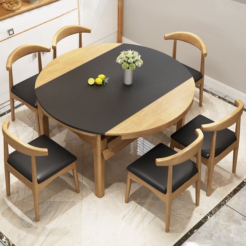 Table à abattant Stone Table de salle à manger style contemporain avec 4 pieds