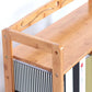 Wooden Bamboo Bookcase 9" Wide with Rectangular Shelves Bookshelf for Study Room