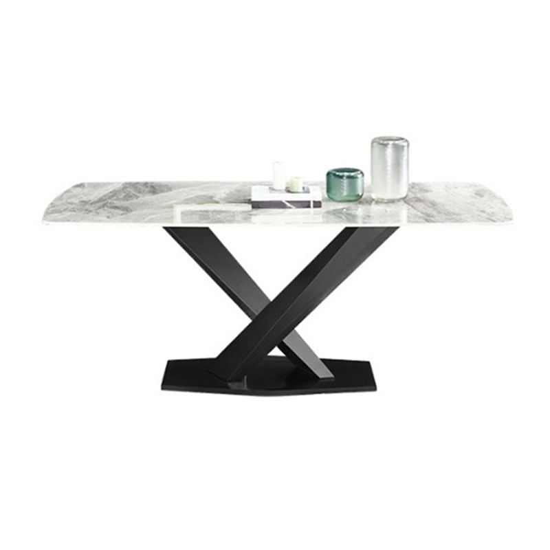 Ensemble de table de cuve à pierre gris haut brillant 1/4/5/6/7 pièces modernes