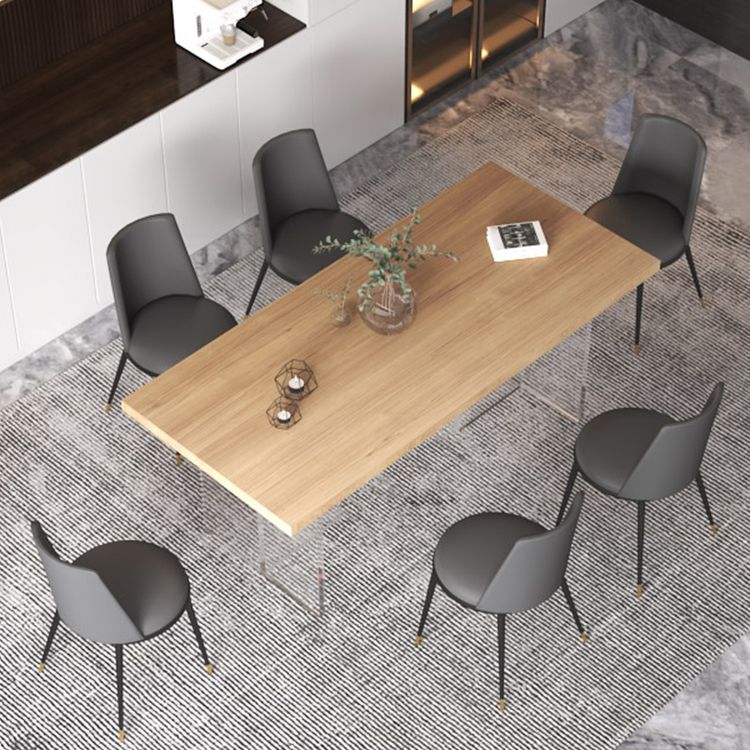 Modern Style Dining Table Rectangle Solid Wood Dining Table for Kitchen Clearhalo ' dining_table' 'Dining Tables & Seating' 'Dining Tables' 'furn' 'furn_dining_table' 'Furniture' 'furniture_dining_table' 'Kitchen & Dining Furniture' 'kitchen&dining_furn' 'kitchen' 'kitchen_dining_table' 1200x1200_c9f607a5-2e61-4316-9974-e9663d4f31ca
