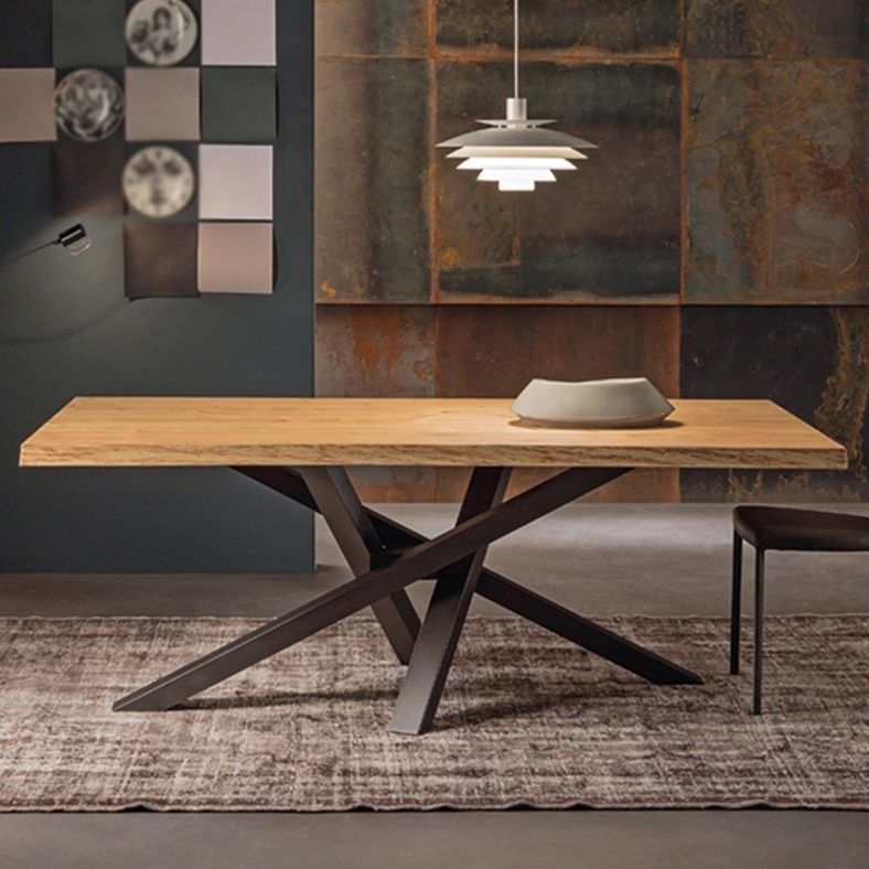 Solid Wood Brown Tone Dining Table Industrial 4 Legs Table for Dining Room Clearhalo ' dining_table' 'Dining Tables & Seating' 'Dining Tables' 'furn' 'furn_dining_table' 'Furniture' 'furniture_dining_table' 'Kitchen & Dining Furniture' 'kitchen&dining_furn' 'kitchen' 'kitchen_dining_table' 1200x1200_c9f6c672-9567-4f08-bf10-2ea44d75f8c4
