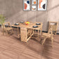 Rubberwood Solid Wood Dining Table Mid-Century Dining Site Table,51"L x 35"W x 29.5"H Clearhalo ' dining_table' 'Dining Tables & Seating' 'Dining Tables' 'furn' 'furn_dining_table' 'Furniture' 'furniture_dining_table' 'Kitchen & Dining Furniture' 'kitchen&dining_furn' 'kitchen' 'kitchen_dining_table' 1200x1200_c9f78303-d85d-47e1-92d9-7d2e511a9359