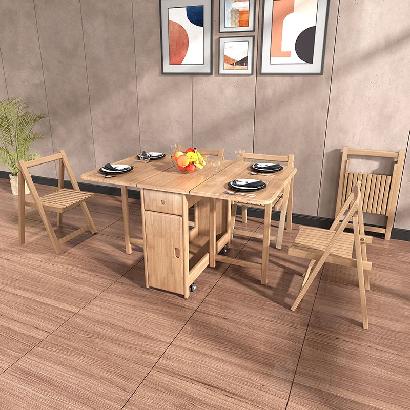 Rubberwood Solid Wood Dining Table Mid-Century Dining Site Table,51"L x 35"W x 29.5"H Clearhalo ' dining_table' 'Dining Tables & Seating' 'Dining Tables' 'furn' 'furn_dining_table' 'Furniture' 'furniture_dining_table' 'Kitchen & Dining Furniture' 'kitchen&dining_furn' 'kitchen' 'kitchen_dining_table' 1200x1200_c9f78303-d85d-47e1-92d9-7d2e511a9359