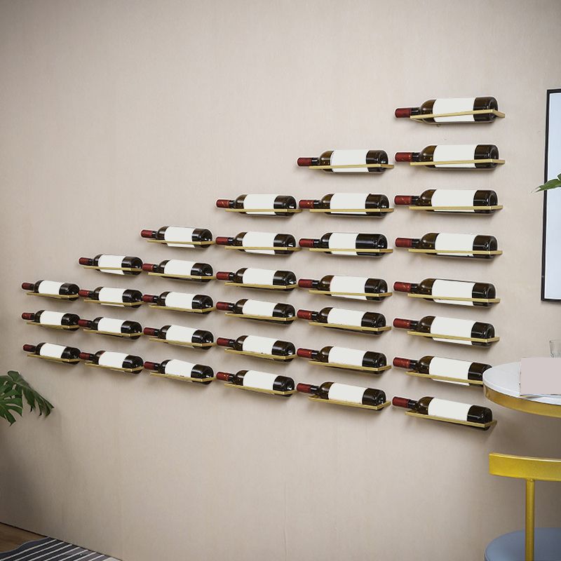 Wall Mounted Metal Contemporary Wine Bottle Holder for Kitchen Clearhalo 'furn' 'furn_wine_racks' 'Furniture' 'Kitchen & Dining Furniture' 'Wine Racks' 'wine_racks' 1200x1200_c9f98ab7-3977-41ee-9fa4-a07eb24c23c1