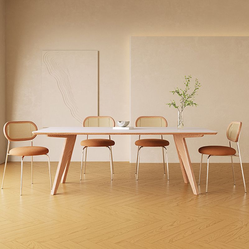 Medieval Modern Stone Dining Table 4 Ash Legs Table for Dining Room Clearhalo 'Dining Tables & Seating' 'Dining Tables' 'dining_table' 'furn' 'furn_dining_table' 'Furniture' 'Kitchen & Dining Furniture' 1200x1200_c9fa5345-2f9f-4989-999b-b86b871aefbf