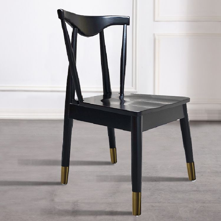 Sillas de estilo contemporáneas sillas sin brazos para cocina con patas de madera