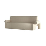 Zeitgenössisches Wollsofa mit enges Rücken und eingebrauchtem Arm, 35,43 "W.