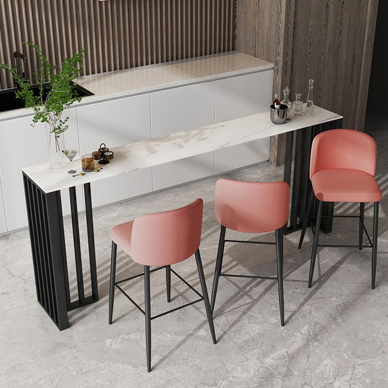 Industrial Style Bar Table Stone 42-inch Height Pub Table for Living Room Clearhalo 'Bar Furniture' 'Bar Tables' 'bar_tables' 'furn' 'furn_bar_tables' 'Furniture' 'furniture_bar_tables' 'Kitchen & Dining Furniture' 1200x1200_c9fbac9a-2fdd-4ce2-9b64-5e048df95827