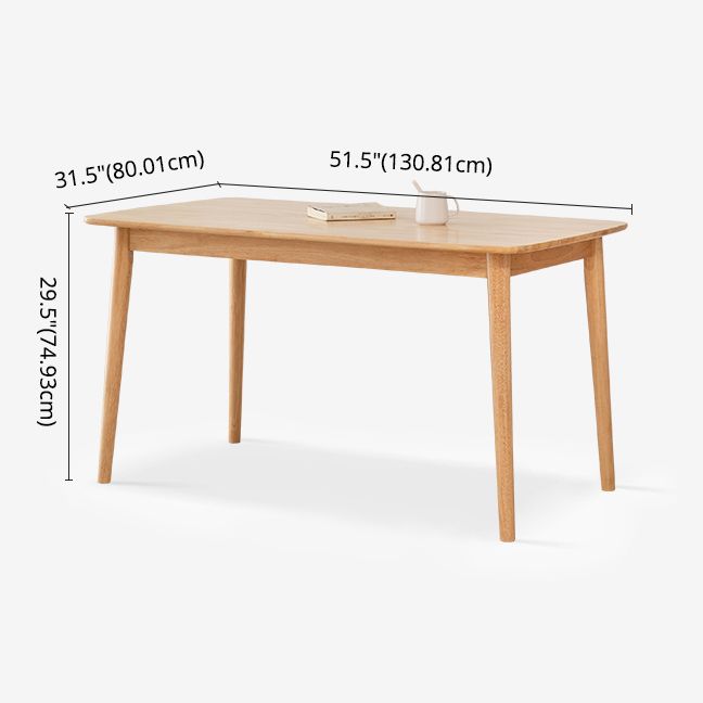 Contemporary Solid Wood Top Dining Set with 4 Legs Fixed Table Dinette Set for Restaurant Clearhalo 'Dining Room Sets' 'Dining Tables & Seating' 'dining_room_set' 'furn' 'furn_dining_room_set' 'Furniture' 'furniture_dining_room_set' 'Kitchen & Dining Furniture' 'kitchen&dining_furn' 'kitchen' 1200x1200_c9fc17b4-8c0a-4517-8439-bcc774493a71