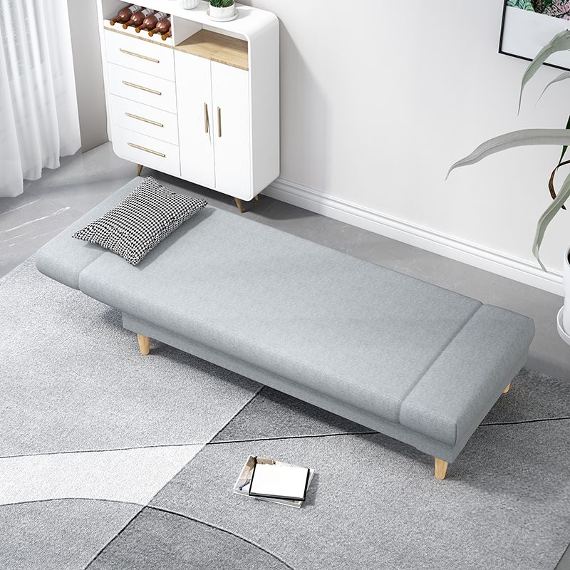 Divano chaise lounge scandinavo in tinta unita senza braccioli