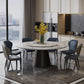 Round Pedestal Dining Site Table Contemporary Dinner Table with Turntable Clearhalo ' dining_table' 'Dining Tables & Seating' 'Dining Tables' 'furn' 'furn_dining_table' 'Furniture' 'furniture_dining_table' 'Kitchen & Dining Furniture' 'kitchen&dining_furn' 'kitchen' 'kitchen_dining_table' 1200x1200_c9fcc46e-6aca-4063-b19b-64ffed661efa