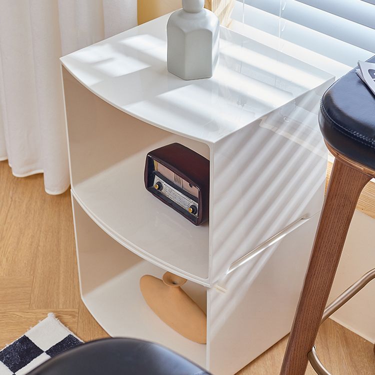 Estantería acrílica cerrada estilo nórdico estantería cuadrada minimalista