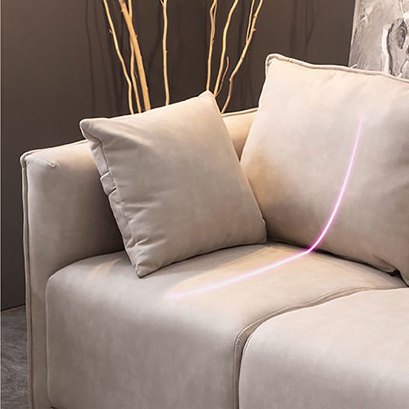 Loose Back 29.5" H Seating Square Arm Contemporary Sofa for Living Room Clearhalo 'furn' 'furn_sofas' 'Furniture' 'Living Room Furniture' 'Sofa' 'sofas' 1200x1200_ca016a30-d1a4-4862-a242-1d67b43e6cd3