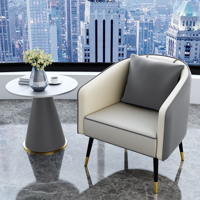 22" Tall Round Slate Top End Table Modern Metal Pedestal Table Clearhalo 'Coffee & Accent Tables' 'End & Side Tables' 'end_side_tables' 'furn' 'furn_end_side_tables' 'Furniture' 'Living Room Furniture' 1200x1200_ca0188b9-df77-424d-bcd1-1b01b78e66df