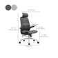 Contemporary Tilt Mechanism Microfiber Chair Task High Back Swivel Chair