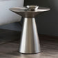 Metal Gold Round Modern Pedestal Side Table End Table for Living Room Clearhalo 'Coffee & Accent Tables' 'End & Side Tables' 'end_side_table' 'end_side_tables' 'furn' 'furn_end_side_tables' 'Furniture' 'furniture_end_side_table' 'Living Room Furniture' 1200x1200_ca030fd5-bbb2-431c-a41b-caaa6c75d0ec