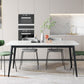 Contemporary White Standard Dining Table Sintered Stone Rectangle Dining Table with 4 Legs Base Clearhalo ' dining_table' 'Dining Tables & Seating' 'Dining Tables' 'Furniture' 'furniture_dining_table' 'Kitchen & Dining Furniture' 'kitchen&dining_furn' 'kitchen' 'kitchen_dining_table' 1200x1200_ca06f22f-0ed6-4a49-9985-43ba76008d7a