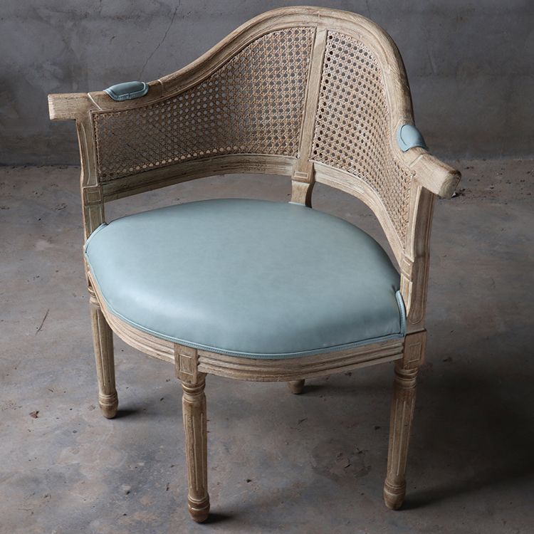 Solid Wood Country Style Dining Room Chairs Matte Finish Open Back Dining Arm Chairs Clearhalo ' kitchen&dining_furn' 'Dining Chairs' 'Dining Tables & Seating' 'dining_chair' 'furn' 'furn_dining_chair' 'Furniture' 'furniture_dining_chair' 'Kitchen & Dining Furniture' 'kitchen' 1200x1200_ca09f464-735d-498f-a055-2ac16b8a1d1d