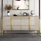 Glam Sideboard Stone Top con sideboard della porta per soggiorno
