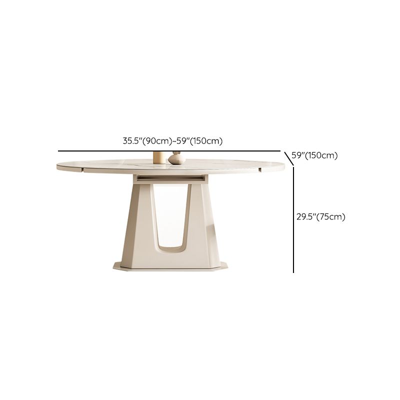 5/7/9/11ホームのための焼結石トップホワイトラウンドダイニングセット