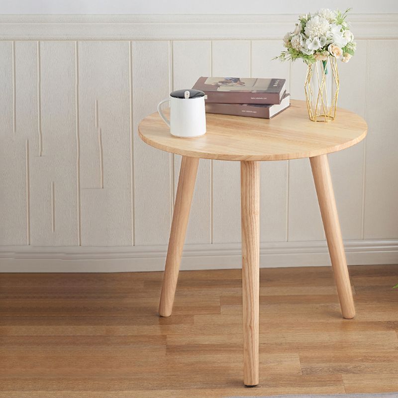 Contemporary Style Side End Table Solid Wood Round Sofa Side Accent Table Clearhalo 'Coffee & Accent Tables' 'End & Side Tables' 'end_side_tables' 'furn' 'furn_end_side_tables' 'Furniture' 'Living Room Furniture' 1200x1200_ca0b540d-6db3-404f-b271-93ea8886538d