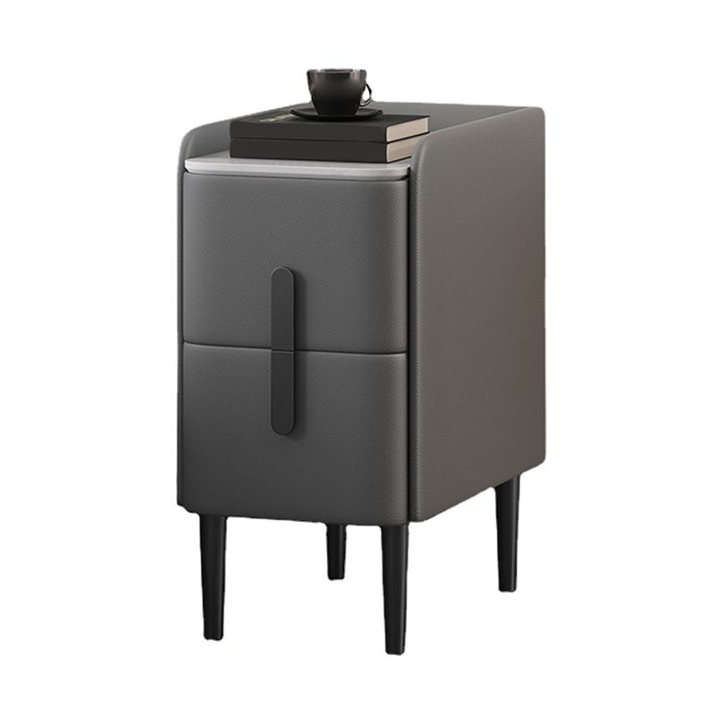 Modernos 2 cajones acento mesa de noche de mesa antiguo gabinete en la cama