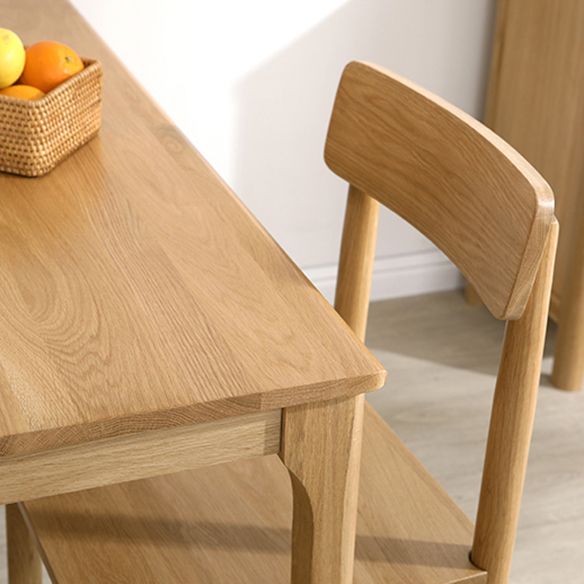 Minimalist Style Solid Wood Dining Set with Traditional Height Table and 4 Legs Base for Home Use Clearhalo 'Dining Room Sets' 'Dining Tables & Seating' 'dining_room_set' 'furn' 'furn_dining_room_set' 'Furniture' 'furniture_dining_room_set' 'Kitchen & Dining Furniture' 'kitchen&dining_furn' 'kitchen' 1200x1200_ca0c0872-f53b-496c-a34d-5eb5c1dd8fcf