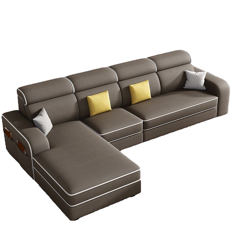 126" Square Arm Sectionals,Living Room Sectional sofa,L-Shape Clearhalo 'furn' 'furn_sectionals' 'Furniture' 'Living Room Furniture' 'Sectionals' 1200x1200_ca0c1487-b0b0-4a44-b3af-e4e0066fb217