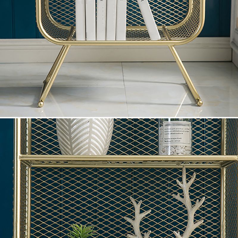 Gold Metal boekenplank gesloten de standaard boekenkast met planken