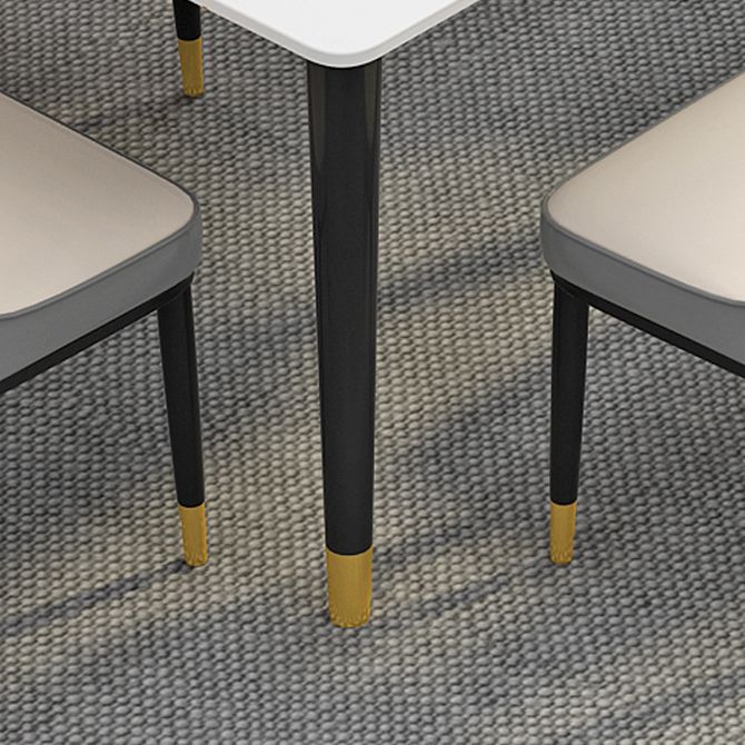 Rectangle Industrial Sintered Stone Dining Table 4 Legs Base Table for Home Clearhalo ' dining_table' 'Dining Tables & Seating' 'Dining Tables' 'furn' 'furn_dining_table' 'Furniture' 'furniture_dining_table' 'Kitchen & Dining Furniture' 'kitchen&dining_furn' 'kitchen' 'kitchen_dining_table' 1200x1200_ca0d3fea-1bed-4a38-a45c-85dcb5e16e09