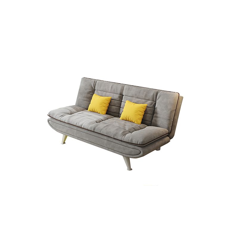 Contemporary Faux Leather and Velvet Reclining Convertible Settee Couch Clearhalo 'furn' 'furn_sofas' 'Furniture' 'Living Room Furniture' 'Sofa' 'sofas' 1200x1200_ca0dc481-7e90-4a3e-b7fd-21878a26612c